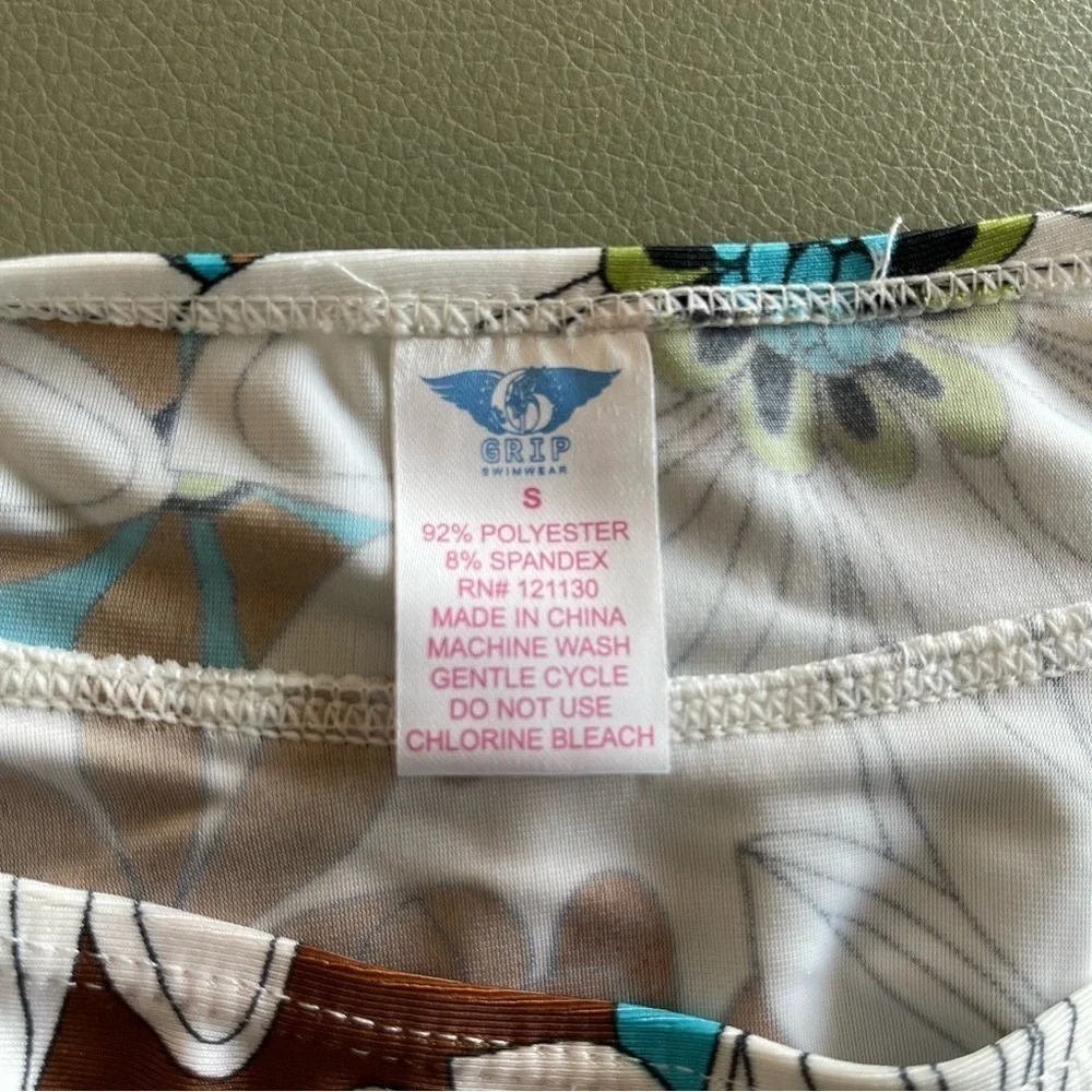 NWT Blue Floral 3 Piece Bikini Set